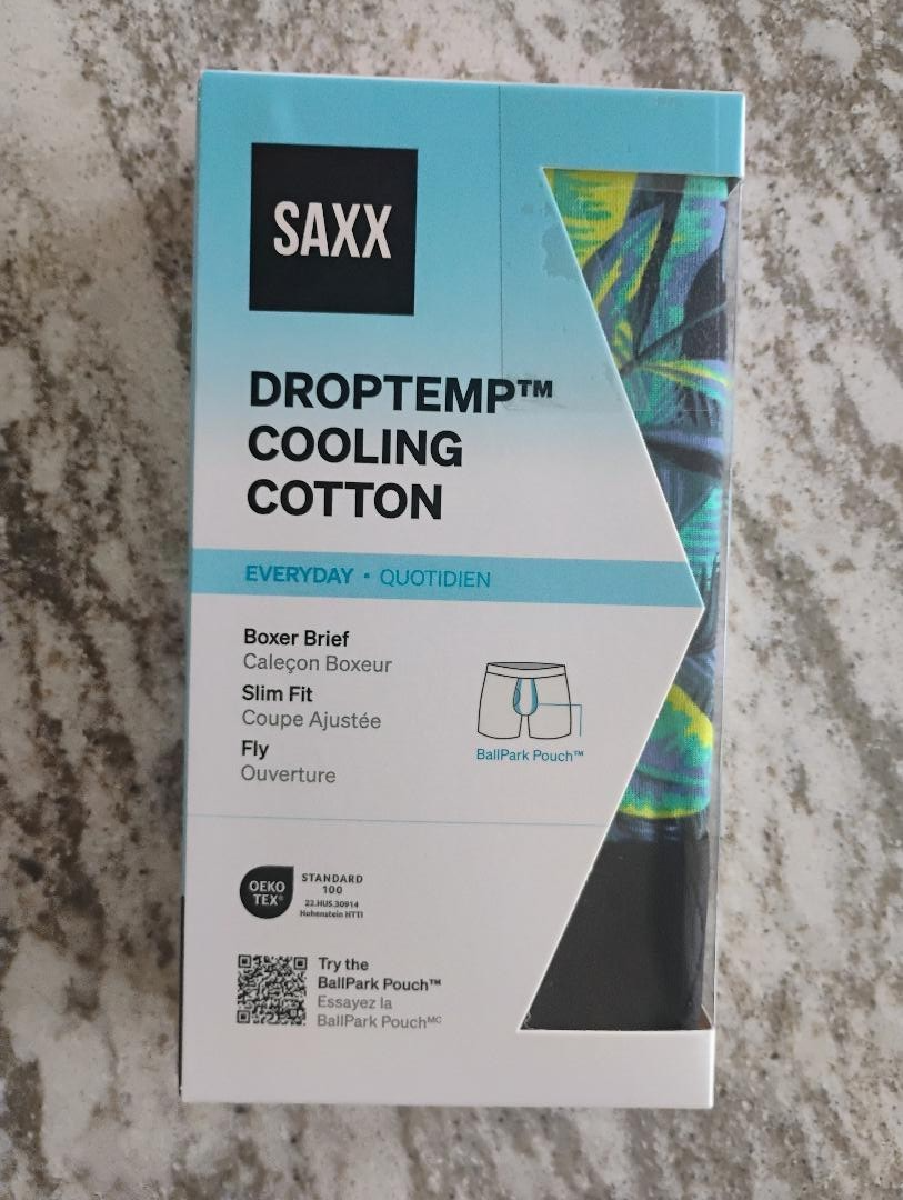 Saxx Ballpark Pouch DropTemp Men's Boxer Brief Underwear Medium