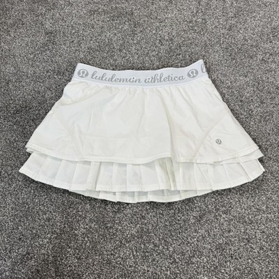 Lululemon Run Resolution Skort Rock integrierte Shorts Plissee Rüschen Stufen XS