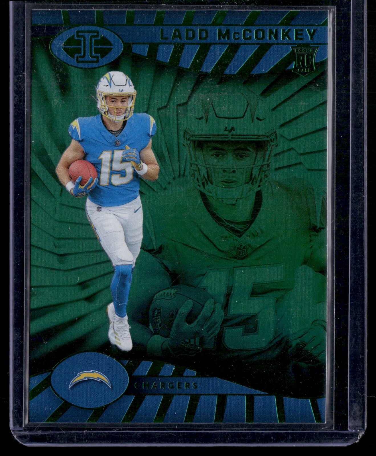 2024 Panini Illusions #51 Ladd McConkey Dots Trophy Collection (RC)