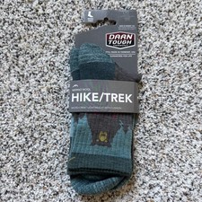 DARN TOUGH 1970 Aqua Bear Town Micro Crew Hiking Socks Women s Size L 10.5-11
