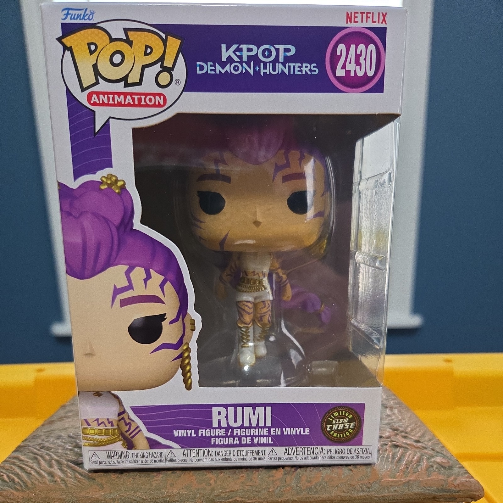 Funko Pop Vinyl Kpop Demon Hunters - Rumi #2430-Glow Chase GITD - MINT condition