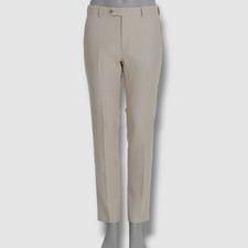 Bar III Mens' Beige Slim-Fit Linen Dress Pants Suit Size 33W 30L