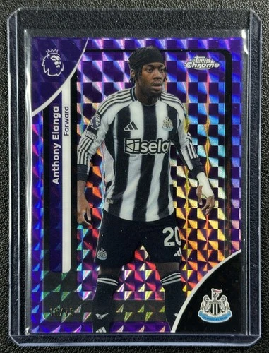ANTHONY ELANGA 2026 TOPPS CHROME P/L #149 PURPLE GEOMETRIC REFRACTOR 16/75