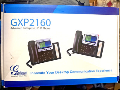 Grandstream GXP2160 Enterprise HD 6 Line VoIP Phone - Black