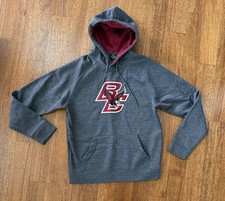 Boston College BC Eagles Grey Colosseum Hoodie Mens M Medium Embroidered