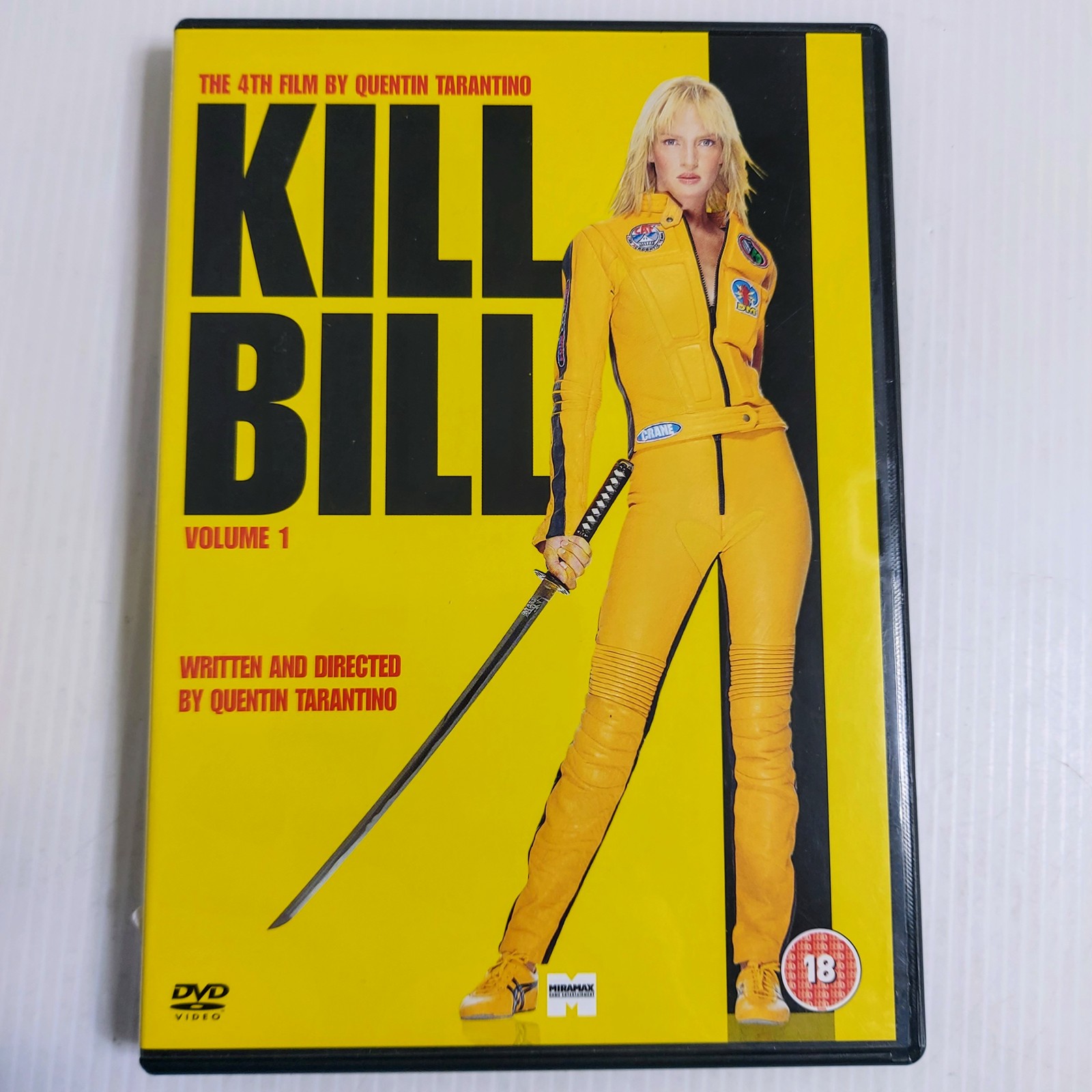Kill Bill Volume 1 (DVD, 2003) Quentin Tarantino Uma Thurman Widescreen R2 18