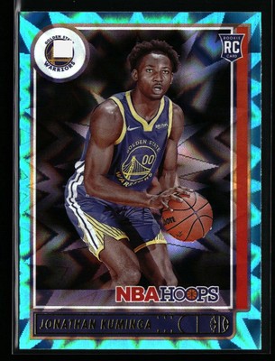Jonathan Kuminga 2021-22 Hoops #219 Teal Explosion Rookie Golden State Warriors