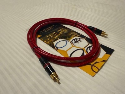 Liberty Cable Digital SPDIF 75 Ohm shield translucent RCA to RCA Cable, 1.5 Ft