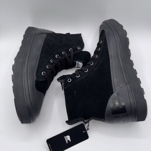 Sorel Cheyanne Metro II Sneak WP Sneakers Men’s Size 10.5 Black Sea Salt - Picture 8 of 16