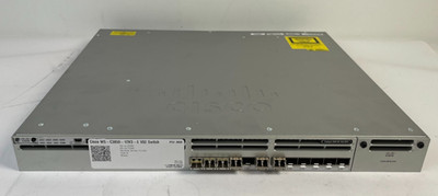 Cisco WS-C3850-12XS-E Switch w/ 3× FAN-T1 & 350W + 715W Power Supplies