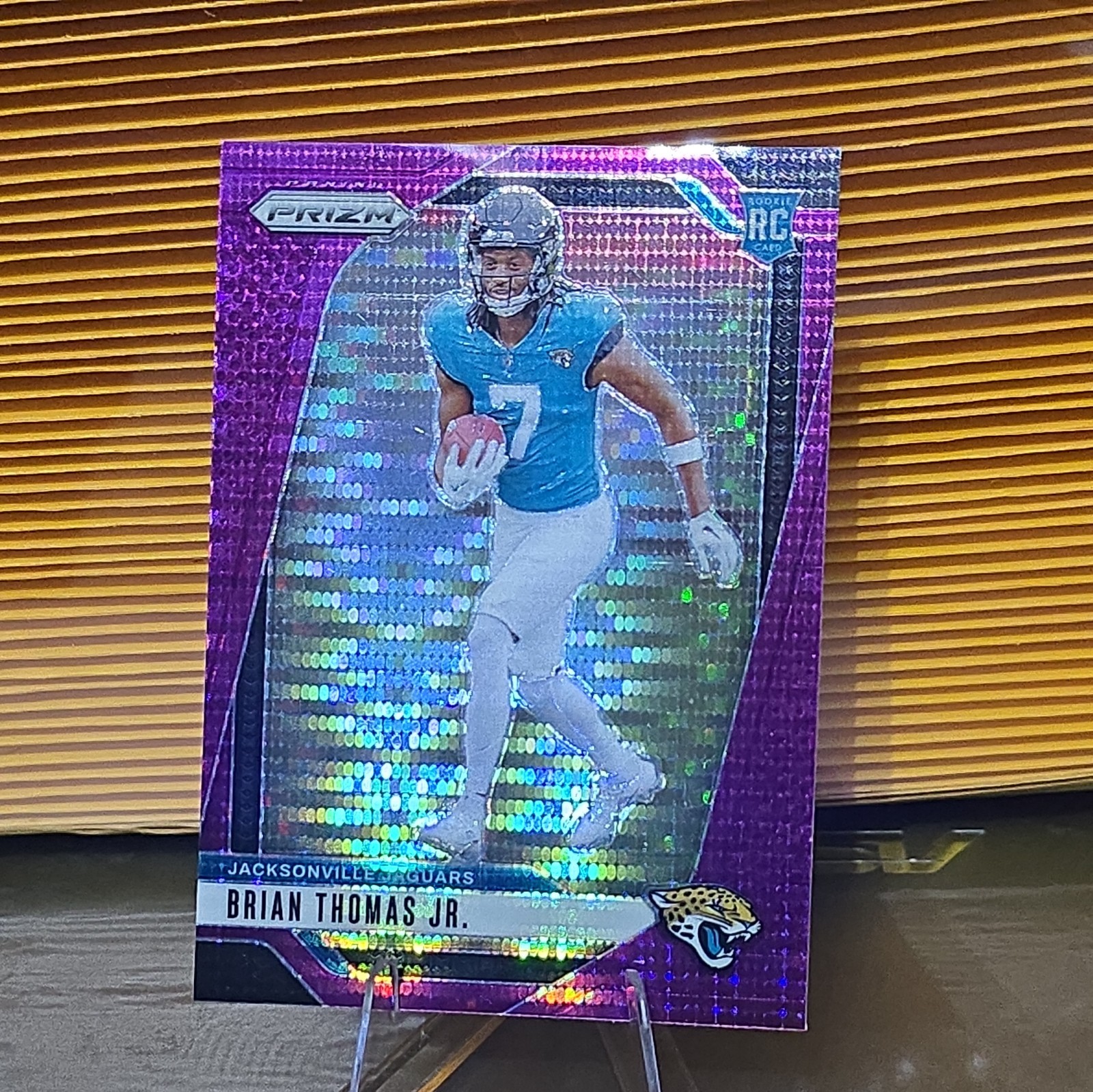 2024 Prizm BRIAN THOMAS JR RC Purple Pulsar #314 Rookie Jaguars