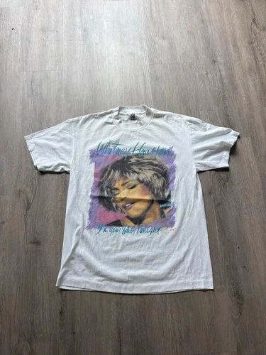 L Whitney Houston "I'm Your Baby Tonight" World 1990s vintage concert t-shirt, vintage, single stitch, B+ condition