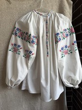 Ukrainian Vyshyvanka from VinnutsiaRegion 80-Year-Old Hand-Embroidered
