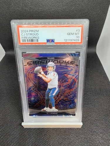 2024 Panini Prizm - Fireworks C.J. Stroud #3 PSA 10 GEM MT