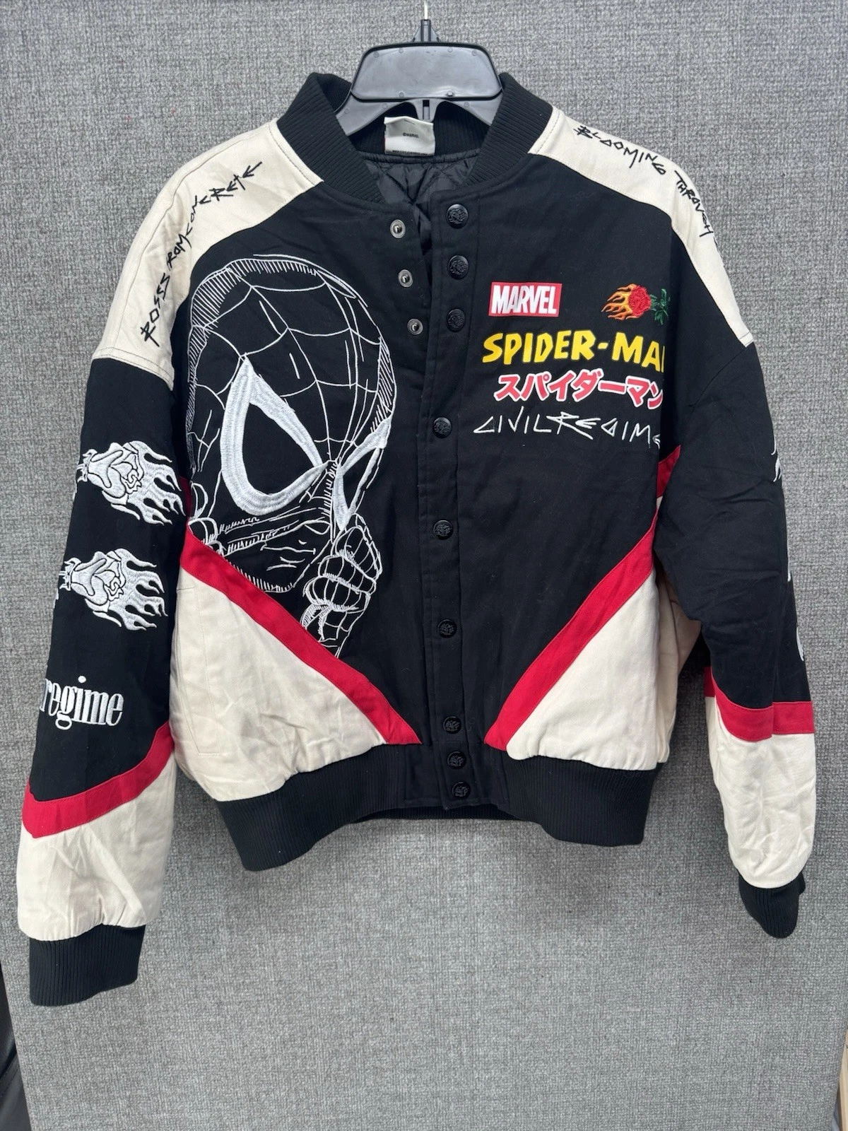 Civil Regime x SpiderMan Racing Jacket Size Small, READ image 1