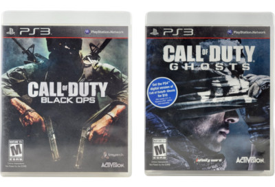2 Pack COD Call of Duty Black Ops & Ghosts PS3 Playstation 3 CIB Mint Condition