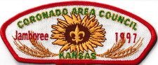 1997 Jamboree Coronado Area Council KS JSP Red Bdr (AR2094)
