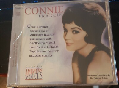 CONNIE FRANCIS - CLASSIC AMERICAN VOICES - CD - NEW  Canada Import