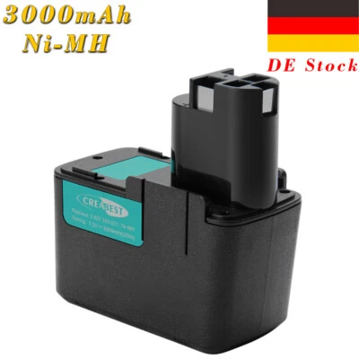 CREABEST 3.0Ah Akku für Bosch 2607335033 GSR PSR 7.2VES-2 GNS GUS 7.2V DDR50 7.2V Ni-MH
