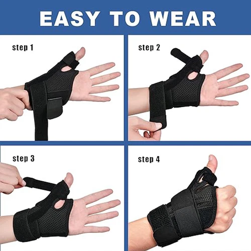 Daumenschiene Bandage Spica mit Handgelenkstütze bei Arthritis & Karpaltunnelschmerzen - Bild 11 von 19