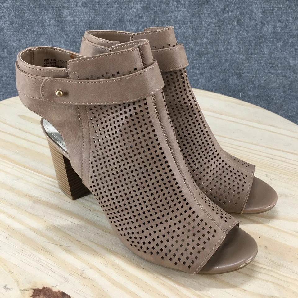 ANA A New Approach Botas Mujer 10 M Ana Trucha Botines Beige Imitación Cuero Foto 3 de 4