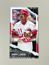 Barry Larkin 2020 Topps Rip Mini Base Card M-5 41/50 Cincinnati Reds HOF