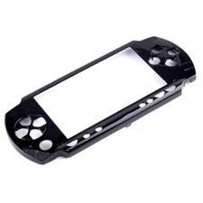 Replacement Front Case For Sony PSP 1000 1004 Front Fat Black Cover