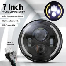 7" Inch LED Headlight Round HI/LO Sealed Beam DRL for Chevy Pickup Truck 3100