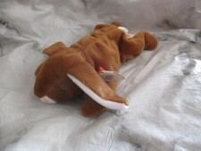 Vintage TY Beanie- Ears - Brown Rabbit Bunny - 1995 Retired