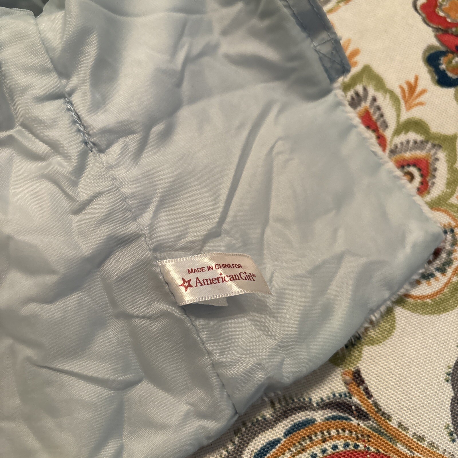 American Girl Doll Snow Flurry Coat Blue Winter Jacket