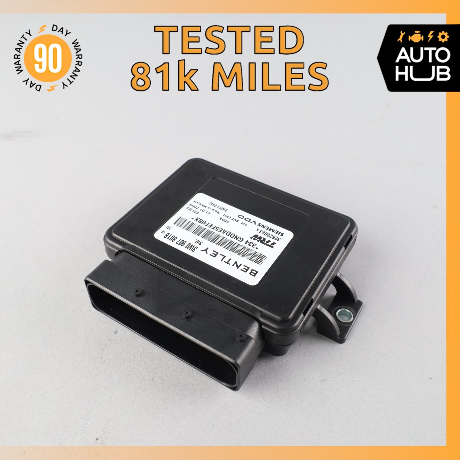 Bentley Continental GT Electronic Parking Brake Control Module OEM 81k