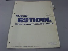 Suzuki Supplementary Service Manual 1980 GS1100 GS 1100 L 99000-85860-0E3