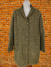 Bnwot Womens Poetry Olive Green Wool Blend Coat Jacket Overcoat Size Uk 14 New