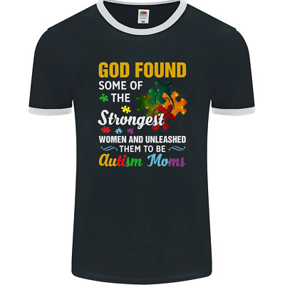 Religiöser Autismus Mama Autist Mama Gott ASD Herren Ringer T-Shirt FotL