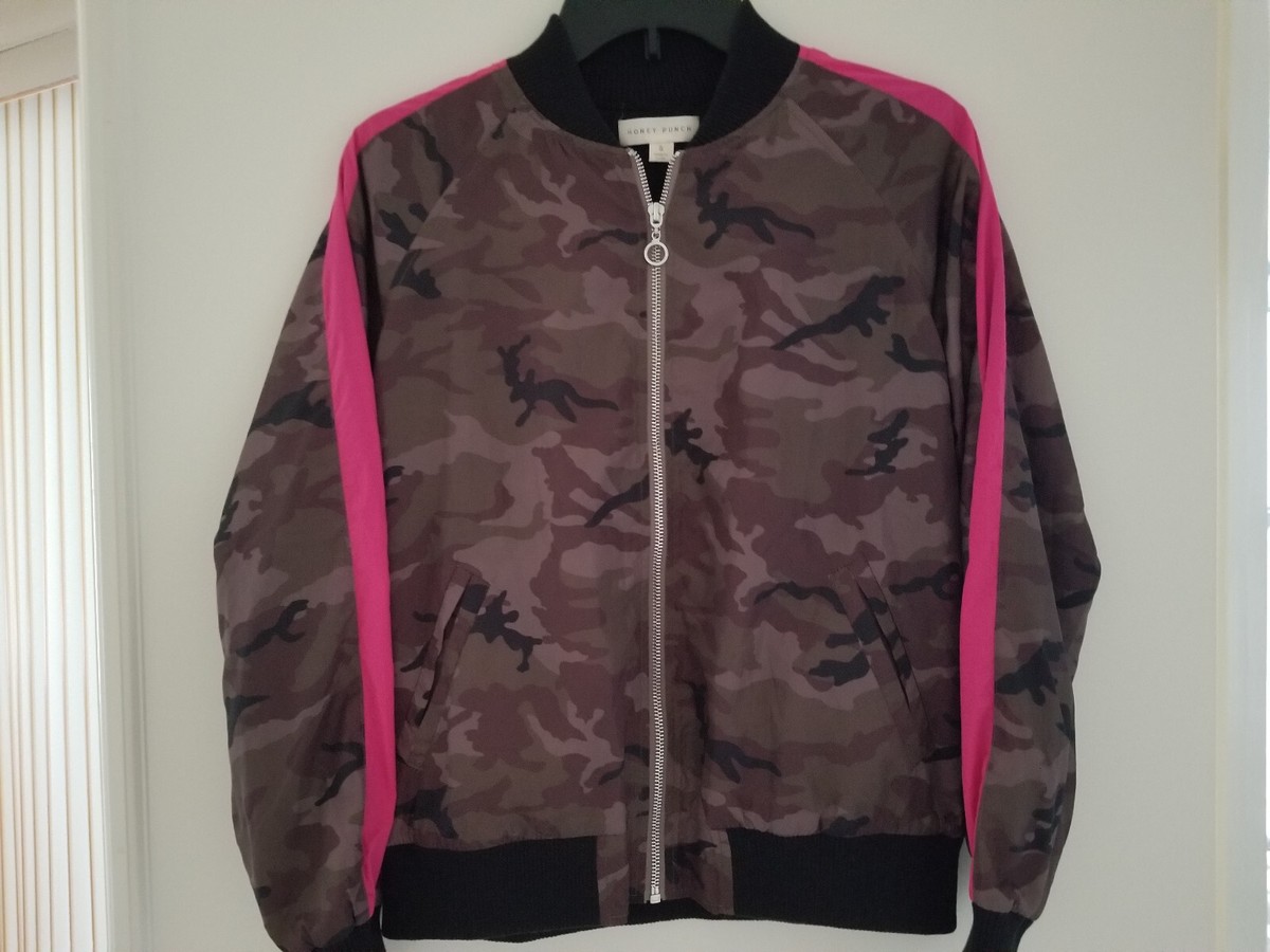 Bomber Jacket Pink Camo Womens Jacket BAPE Women's Map Camo Bomber