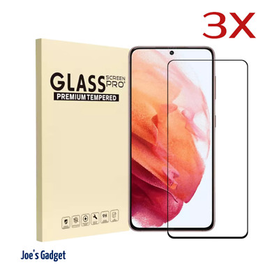 3x Premium Panzerfolie Samsung Galaxy S23 S23FE S22 S21 S20FE Full Cover Glas