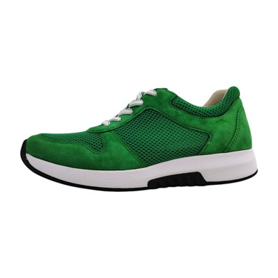 Gabor Comfort  Damenschuhe Schnürschuhe Sportive Schnürer Grün Freizeit