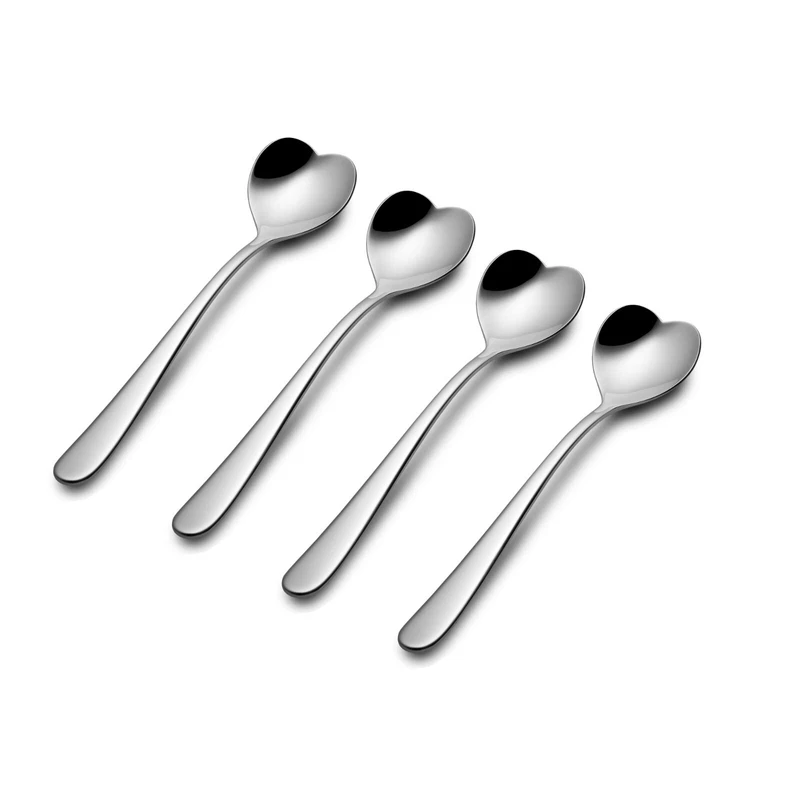 Cucchiaini Tè The Alessi AMMI08/7 Set 4 pezzi Big Love Acciaio Inox 18/10, fotografia 5 di 7