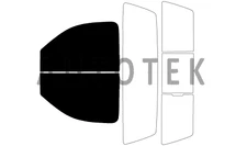 Precut Windows Tint For GMC Sierra 2500 Standard Cab 2007-2014 (Front Doors)