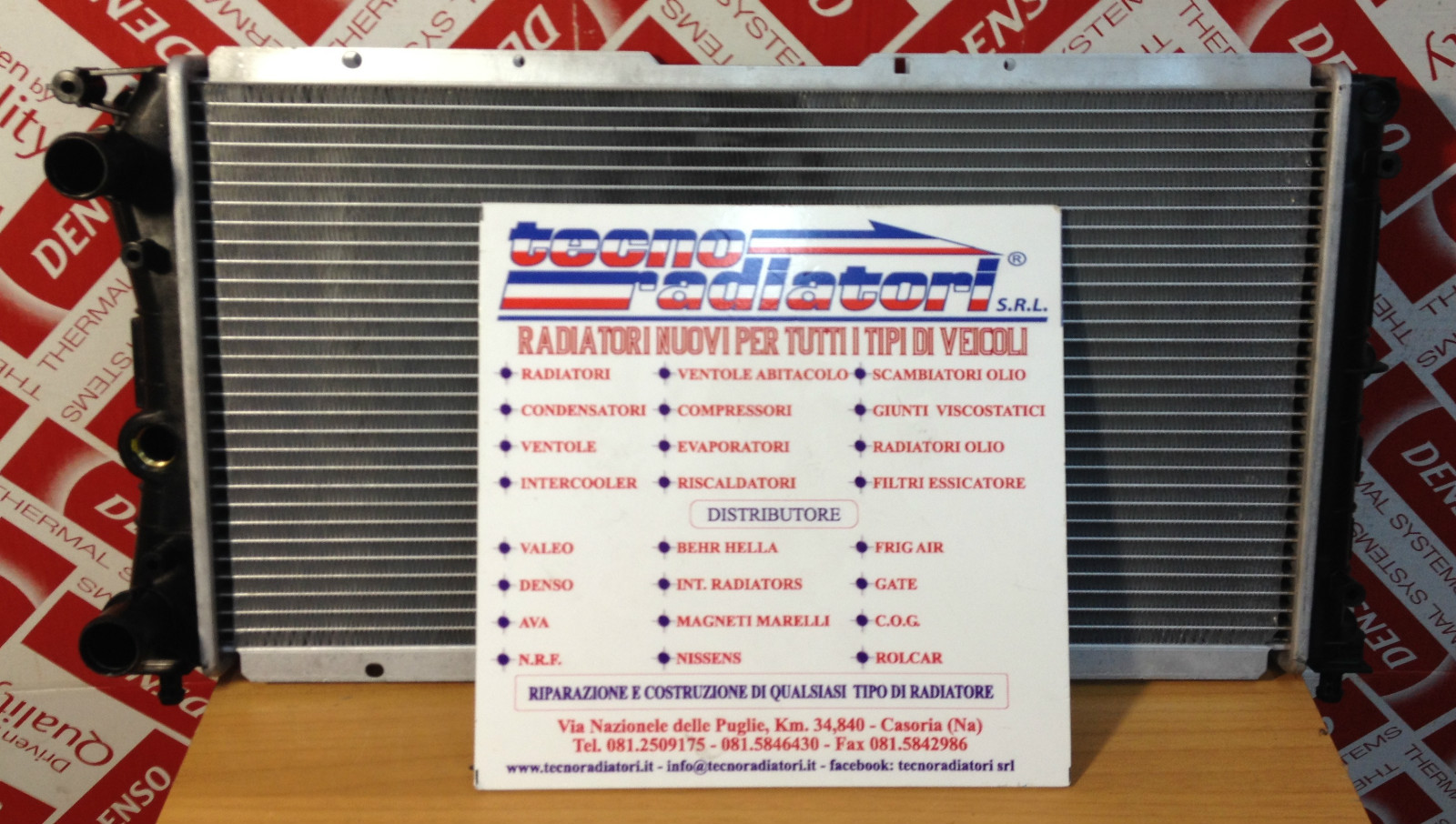 Radiatore Motore Fiat Punto 1.4 GT Turbo Benzina senza AC dal 1993 al 1999 NUOVO