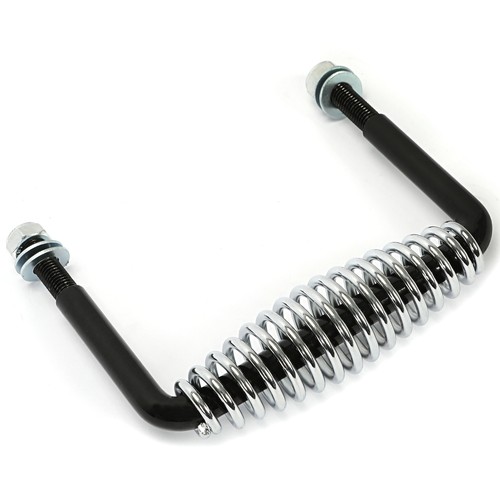 KUAFU 5" BBQ Grill Spring Handle w/Mounting Bracket Wood Furnace Stove Steel - Picture 13 of 49