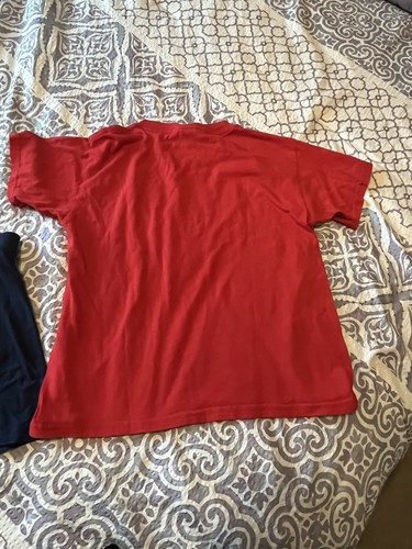 Wonder Nation Sz 6 navy polyester school uniform skirt skort with red T shirt - Picture 5 of 6