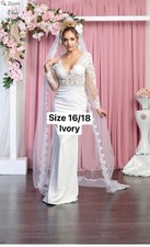 BRIDAL WEDDING DRESS PLUS SIZE 16