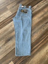 Lee Mens Sz. 38x30 Regular Fit Straight Leg Jeans Light Stone -200-8916