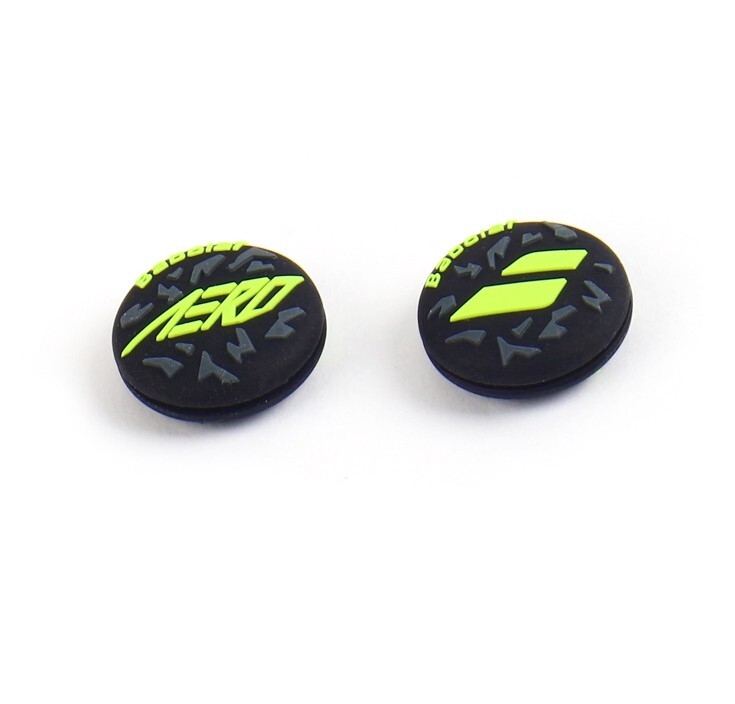 Babolat AERO DAMP Tennis Racket Vibration Dampener - Pack Of 2 In Black & Yellow