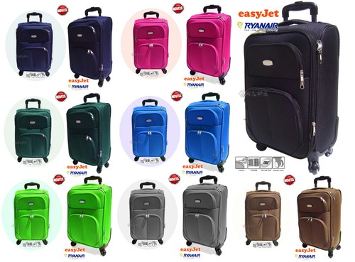 trolley cabina aereo ryanair easy jet bagaglio a mano volo low cost tutti  colori | eBay