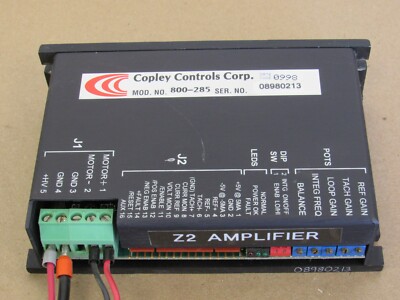COPLEY CONTROLS CORP. MODEL 800-285 SERVO AMPLIFIER CONTROLLER 