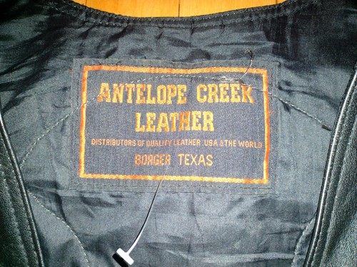 Genuine Leather Biker Vest Sz 5XL (60). Antelope Creek Leather. - Picture 3 of 12