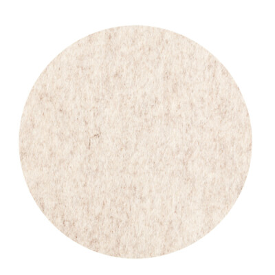 ESTA-Design Filz Untersetzer Tischset Platzset rund Ø 40 Woll Filz beige meliert