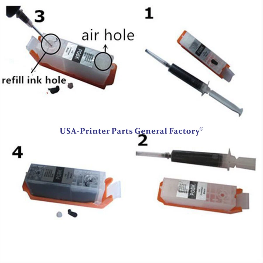 refillable ink cartridge permanent chip PGI-480 481 For canon TS704 TS6140 S6240 - Image 3 of 4